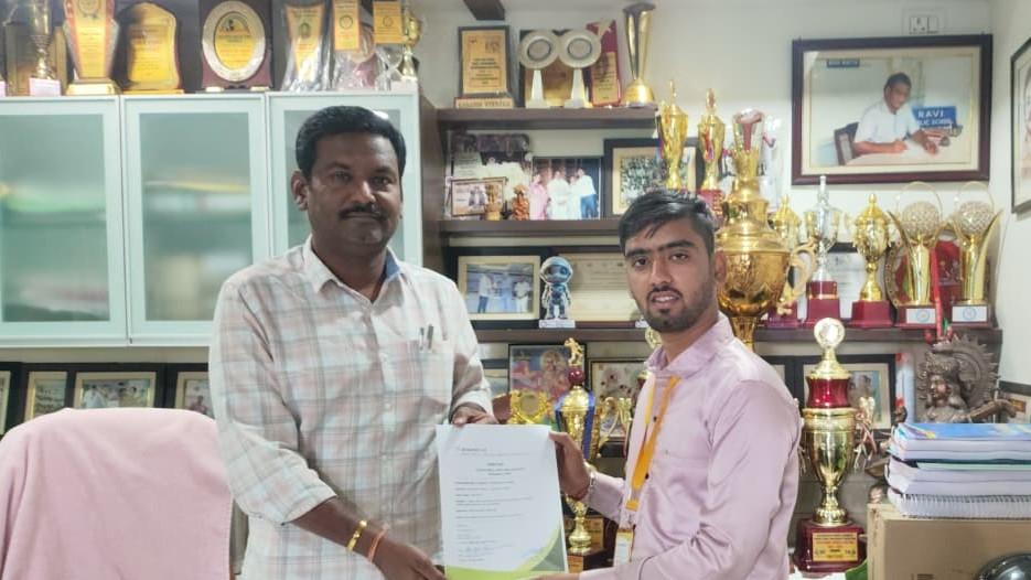 Signing MoUs with Multiple Schools in Hyderabad